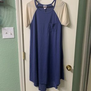 Lularoe Blue and cream carly